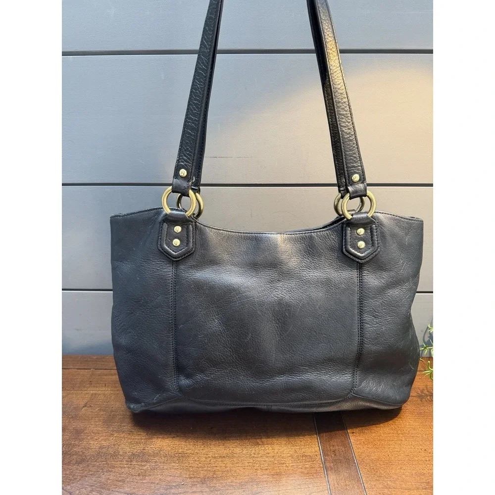 Coach F24961 Campbell Carryall Black Bag POCKETS! Travel Festival Luxury Hobo - Picture 4 of 13